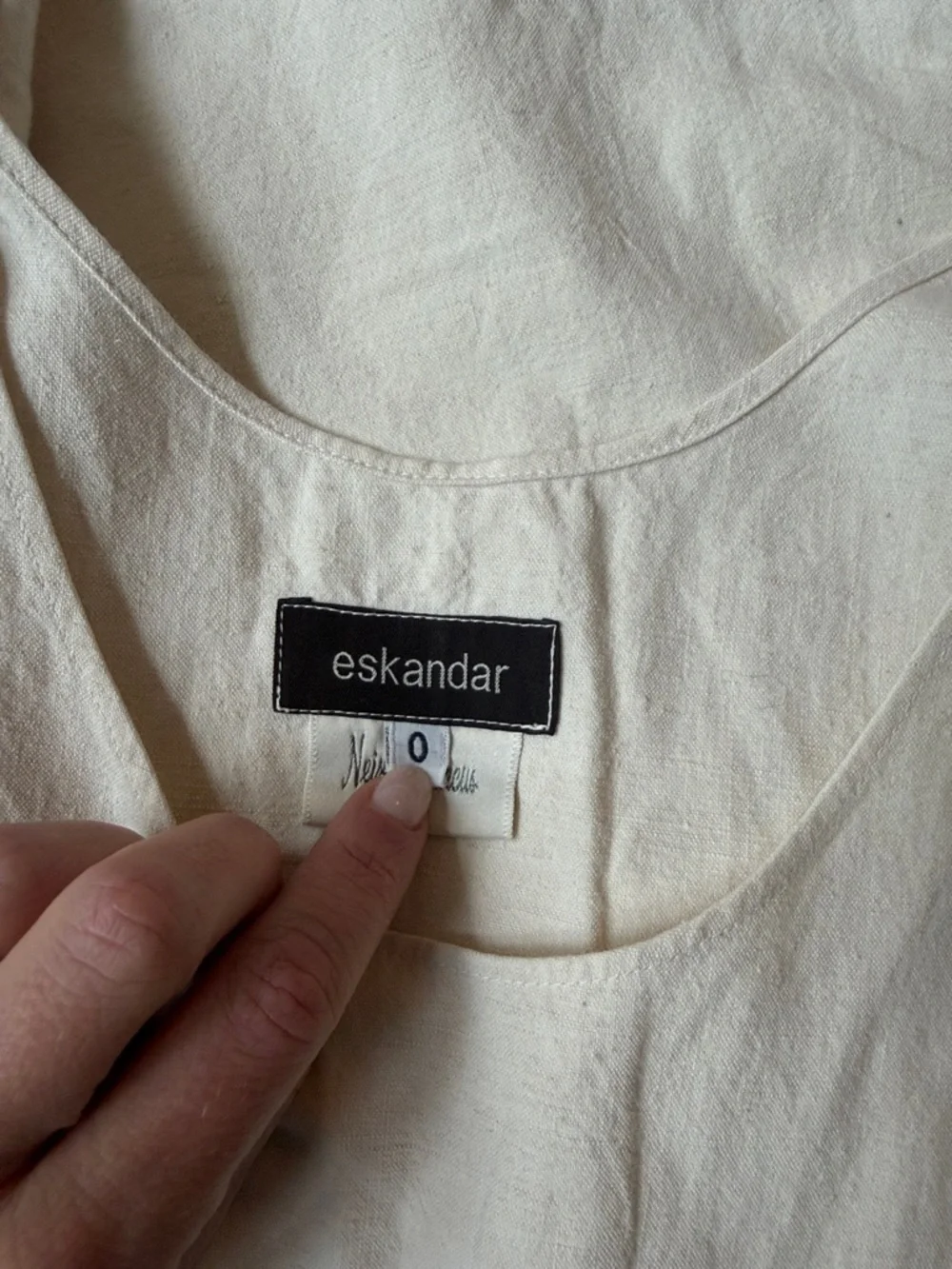 Eskandar Linen Embroidered Midi Maxi Dress Limited Edition - Picture 8 of 9